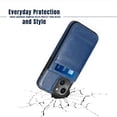 thumbnail image 5 of Entronix Wallet Case Compatible with iPhone 13, 6-Slot Card Holder Flip Cover, Black, 5 of 6