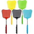 thumbnail image 1 of Éponge à Mouches Extensible, 5 Pcs Éponge Manuelle Durable et Robuste en Plastique avec Manche Extensible en Acier Inoxydable pour Bureau, Maison, École, Éponge à Mouches, Mouche (Rouge, Jaune, Bleu, Vert, Noir), 1 of 6