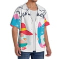 thumbnail image 2 of Fotbe Gnomes Summer Camisa Estampada de Manga Corta para Hombre, Casual de Verano, Estilo Playero, Sin Arrugas-4X-Large, 2 of 5