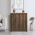 thumbnail image 6 of ARKANTOS Sideboards and Buffets Water Ripple Adjustable Shelf Push to Open Door Classic Walnut, 6 of 6