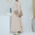 thumbnail image 3 of DuoJiaJ Robe Longue Abaya Dubai Turque Moyen Brodée à Franges pour Enfants Musulmans Garçons Filles Robe Traditionnelle Taille 3-4 Ans, 3 of 5