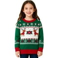 thumbnail image 3 of Coerni Girls Boys Knitted Christmas Sweater Toddler Baby Cartoon Xmas Crewneck Sweatshirt Kids Long Sleeves Sport Shirts Pullover, 3 of 4