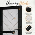 thumbnail image 3 of Autumn Alley Shiplap Modern Farmhouse Toilet Paper Holder, Black and White Wood, Wall Mount, 3 of 8