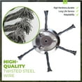 thumbnail image 5 of Steel Wire Grass Trimmer Head, 6 Inch Universal Steel Wire Trimmer Head for Weed Eater, Compatible with Most Lawn Mower,Tool-Free Installation, 2pcs, 5 of 5