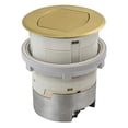thumbnail image 2 of Bryant Electric RCT220BR 20A 125V Tamper Resistant Countertop Pop-Up Receptacle Surface Mount 20 Amp Brushed Brass, 2 of 4