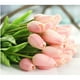 1Pc PU Fleur de Tulipes Artificielles pour la Maison Décoration de Mariage Lait Blanc – image 4 sur 8