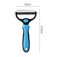 thumbnail image 7 of Vivanchor Pet Pro, Double-Sided Pet Pro Grooming Tool, Pets Knotter Dogs and Cats for Grooming Hair Pets Tools, Pet Grooming Tool for Removing Loose Hair, Mats, Tangles Undercoat (blue+comb), 7 of 7
