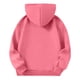 thumbnail image 5 of Sudadera deportiva informal de manga larga de color liso para niños, blusa de poliéster con capucha y mangas largas con insertos en los hombros., 5 of 6