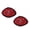 Red, variant on Tuffy Jr Odd Ball Yellow Bone Durable Plush Dog Toy