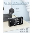 thumbnail image 3 of Reloj despertador digital Roxicosly para dormitorios con sueño pesado, 3 of 7