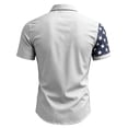 thumbnail image 5 of Fabrcox 1776-2026 USA 250th Anniversary Shirt Button Up Flag Print Patriotic T Shirts for Men Freedom Independence Day July 4th Shirts for Men Gray XXL, 5 of 5