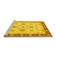 thumbnail image 2 of Ahgly Company Machine Washable Indoor Rectangle Oriental Yellow Traditional Area Rugs, 6' x 9', 2 of 4