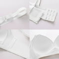 thumbnail image 4 of Woman's Printing Gathered Together Large Size Daily Bra Underwear No Rims Women's Breathable Daily Bra Clearance Deals White, S, 4 of 8