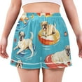 thumbnail image 7 of joogoo Women's Pajama Lounge Shorts Cute Puppies Dog Tropical Bottoms Sleep Short L, 7 of 7