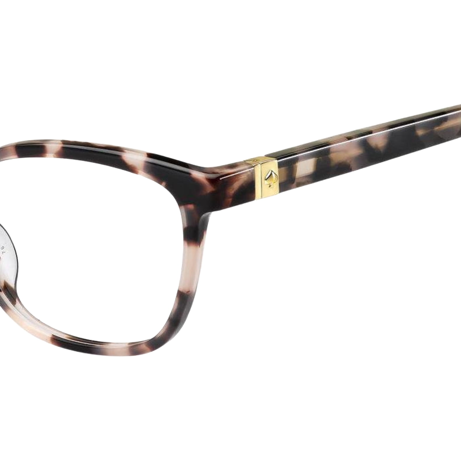 Kate Spade  Plastic Womens Square Eyeglasses Pink Havana 52mm Adult