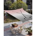 thumbnail image 3 of Sun Shade Sail 8'x10' Hockey Player Rectangle Sun Shade Sails Canopy Waterproof Sports Ground Ombre Grey Pink Outdoor Sunshades Sand UV Block Cover Shades Cloth for Patio Backyard Garden Deck Porch, 3 of 9