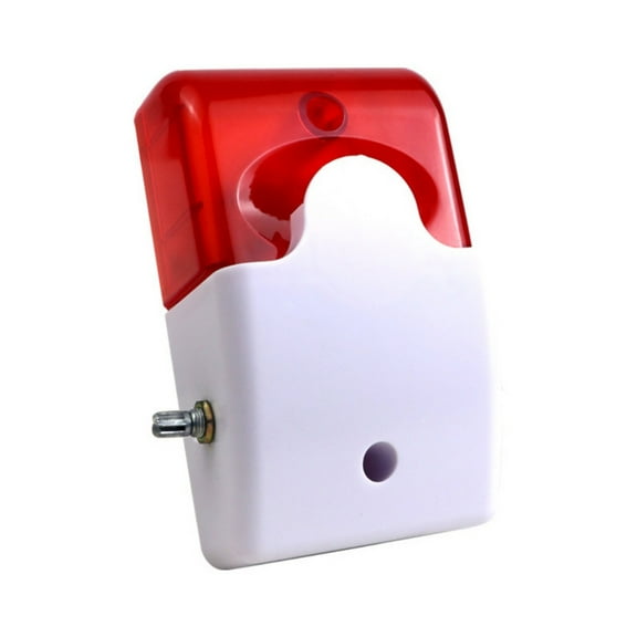 Weather Resistant Alarm Siren Adjustable Volumes Option 110dB Sound Visual Alert For Safety Systems