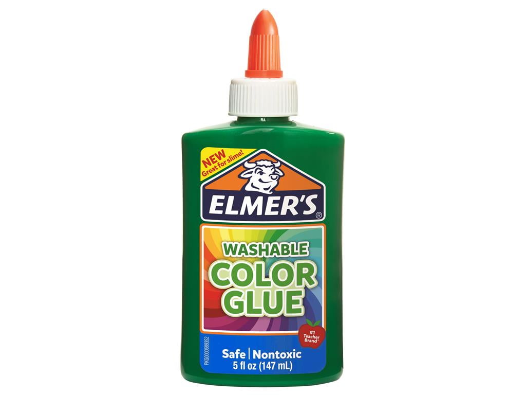 2022914 ELMER S COLOR GLUE WASHABLE 5OZ OPAQUE GREEN