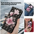 thumbnail image 2 of for Motorola Moto E13 Wallet Case with Card Slot Holder Kickstand - Lovely Colorful Pattern PU Leather Flip Phone Case Cover for Motorola Moto E13 Black Pink Flower, 2 of 9