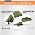 thumbnail image 3 of Eurmax 5x8 Grill Gazebo Replacement Canopy Double Tiered BBQ Canopy Roof,Lemon Green, 3 of 5