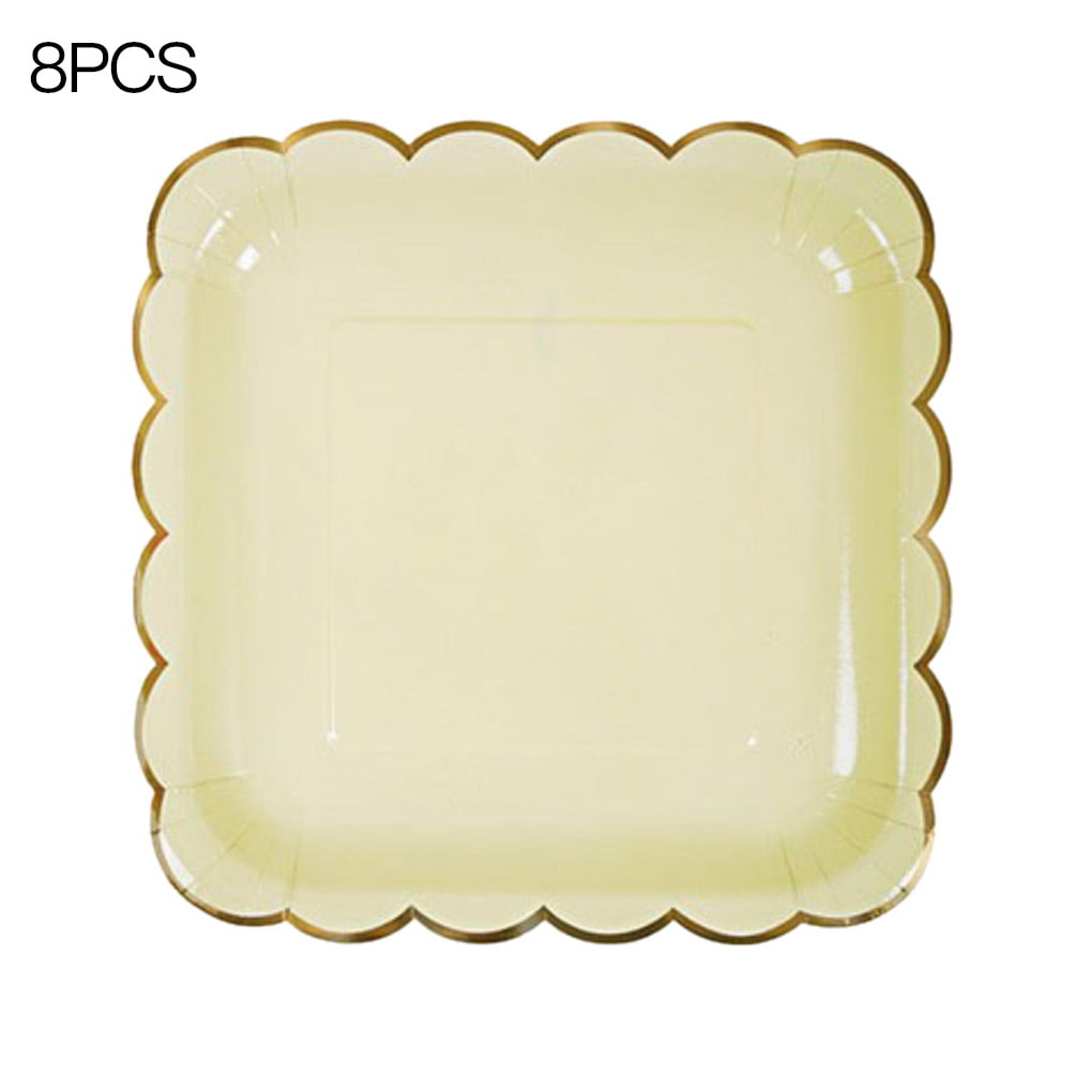 Cardboard white plates disposable 18cm/23cm 7" 9" lot of 30 60 100 200 