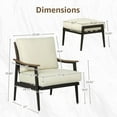 thumbnail image 5 of NATURAL EXPRESSIONS Patio Furniture, Outdoor Furniture Patio Chair Sofa Metal Outdoor Chair with Ottoman, High Back Wicker Backrest & 6 Inch Seat Cushion for Balcony, Backyard, Deck, Porch, 5 of 7