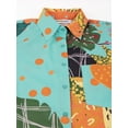 thumbnail image 4 of Moomaya Tropical Look Long Shirts For Women, Short Sleeve Button Down Fun Oversized Vacation Shirt, 4 of 9