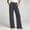 Dark Gray, variant on YTCAMLO Womens Cotton Pants Elastic High Waist Casual Palazzo Trousers with Pockets Casual Lightweight Breathable Flowy Wide Leg Pants