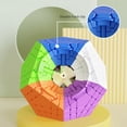 thumbnail image 2 of Cubo de Rubik de 4 órdenes, 5 colores, 5 órdenes, 5 colores sólidos mágicos, dodecaedro de alto orden, alienígena, refrán, colección suave, juguete, 2 of 5