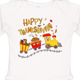 thumbnail image 4 of Inktastic Happy Thanksgiving Turkey Train with Food Boys or Girls Long Sleeve Baby Bodysuit, 4 of 5