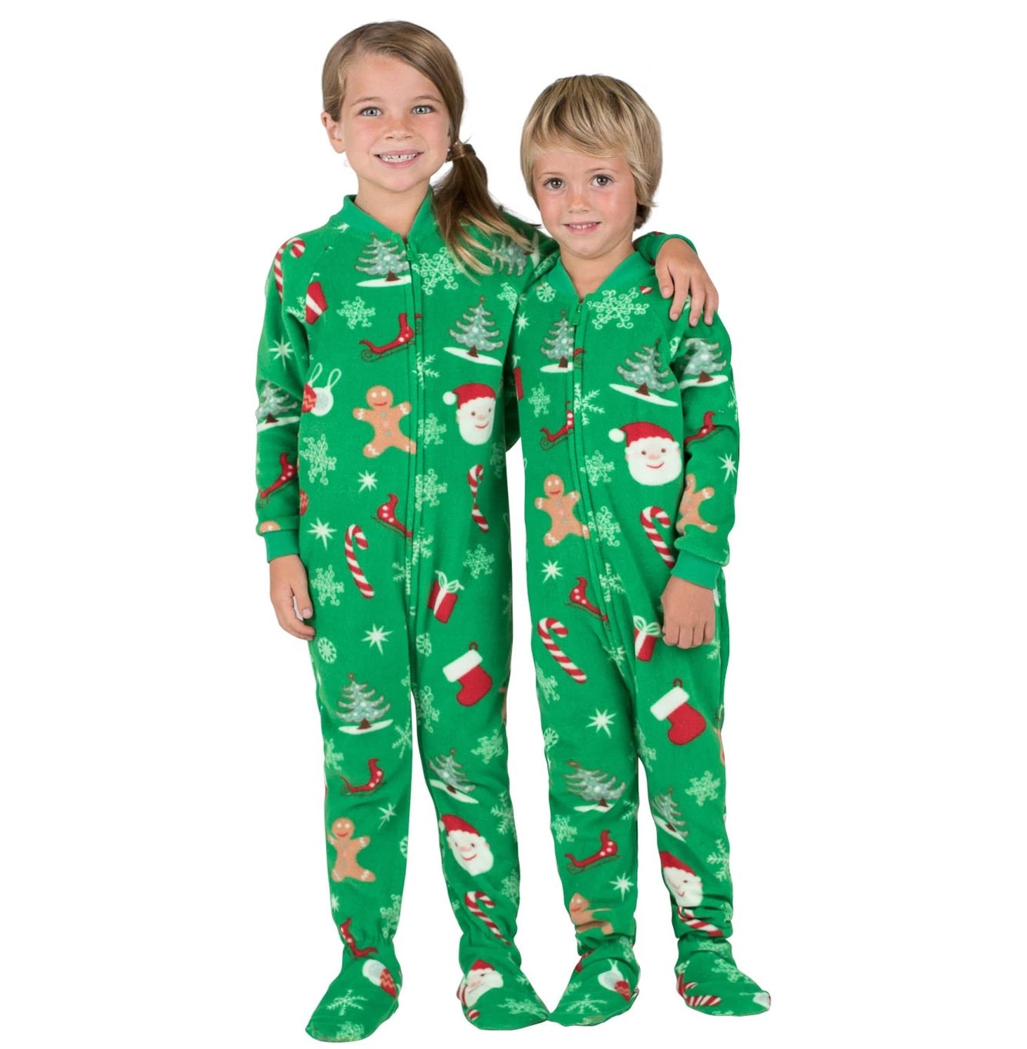 Footed Pajamas - Family Matching Green Christmas One Pieces for Boys, Girls, Men, Women and Pets - Pet - XLarge (Fits Up to 75 lbs) - image 5 of 7