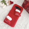 thumbnail image 7 of Allytechgroup Plush Case for Samsung Galaxy Z Flip4, Fluffy Warm Smooth Faux Fur Case with Cute Stylish Christmas Doll, Lightweight Soft TPU Shock-Absorbent Non-Slip Drop Protection Phone Case - Red, 7 of 7