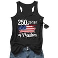 thumbnail image 3 of 250th Anniversary USA Tank Tops Women - 250 Years of Freedom | We the People USA Flag Tanks Vest, Patriotic Racerback Tank for 4th of July, 3 of 6