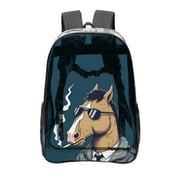 BoJack Horseman Transparent Backpack - Guard Dog Security, Durable and Lightweight, Waterproof Design, Comfortable Straps