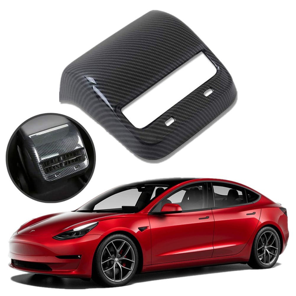 For Tesla Model3 2017-2020 ABS Carbon Fiber Inner Window Switch Panel Trim Cover