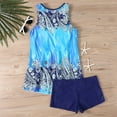thumbnail image 4 of Utoimkio Clearance Tankini Swimsuits for Women Tummy Control Two Piece Bathing Suits Floral Print Swim Tank Top with Boy Shorts Summer Modest Tankini Swimwear, 4 of 6