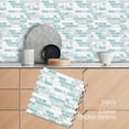thumbnail image 5 of DEWOO Thick Kitchen Peel and Stick Tile Backsplash, Stick on Wall Tiles, 12"x12" Self Adhesive Sticky 3D Wall Marble Tiles Bathroom (10-Sheet，Light Blue), 5 of 12
