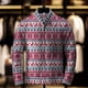 thumbnail image 3 of Suéter casual para hombre 2024, cárdigan holgado con estampado 3D navideño y diseño de ropa de abrigo, cárdigan para hombre, ropa para hombre, 3 of 5