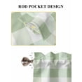 thumbnail image 7 of Sage Green Buffalo Check Living Room Curtains 72 Inches length, Farmhouse Plaid Modern Geometric Window Treatment Curtain Drapes, Light Filtering Drapes for Bedroom Laundry Room, 52"x72", 2 Panels, 7 of 7
