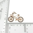 thumbnail image 3 of Brooch Pin Stylish Fashion Dual-Purpose Bicycle Shape Rhinestone Brooch Lapel Pin Scarf Clip, 3 of 10