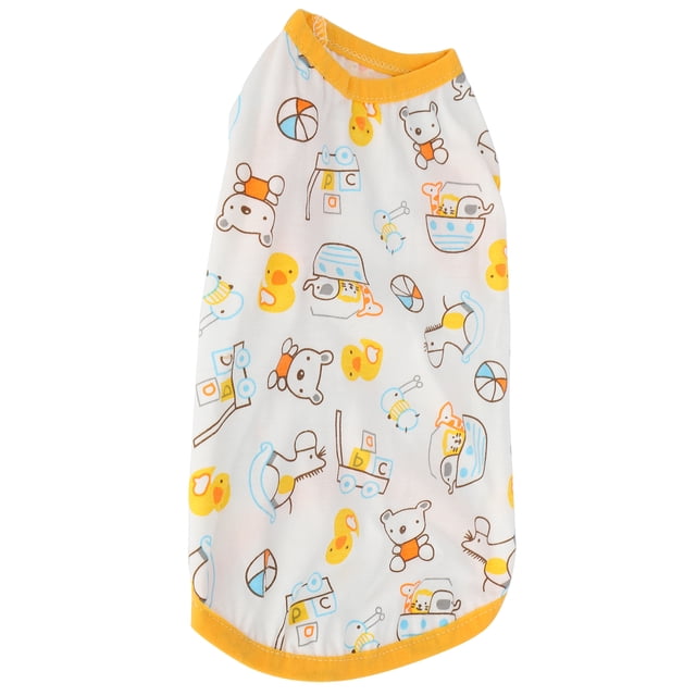 Ropa para mascotas perro cerdito impreso lindo transpirable camisas cachorro suave ropa de dibujos animados