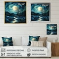 thumbnail image 4 of Designart "Emerald Glacier Glacial Majesty painting" Landscapes Floater Framed Canvas Print, 4 of 7