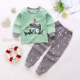 thumbnail image 1 of Ropa de dormir de algodón para niños y niñas, Pijamas de Navidad, conjunto de dos piezas de algodón para el hogar de 2 a 7 años, 1 of 4