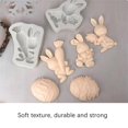 thumbnail image 3 of 1/2PCS Easter Egg Mold Rabbit Silicone Mold Decorative Chocolate Bunny Baking Tool Drip Mold Happy Birthday Party Decor, 3 of 5