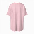 thumbnail image 5 of TOWMUS Womens T Shirts V Neck Short Sleeve Casual Tops Loose Fit Basic Tees With Curved Hem, 5 of 6