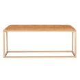 thumbnail image 5 of HomeRoots 489315 19 x 42.5 x 13.5 in. Brown & Gold Upholstered Upholstery Bedroom Bench, 5 of 6
