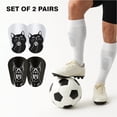 thumbnail image 2 of WIRESTER 2 Pairs Mini Soccer Shin Guards 3.9×2.4 in, Lightweight Protective Football Pads for Men, Women & Kids – Dog & Cat, 2 of 6