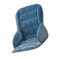 thumbnail image 2 of Cojín de asiento y respaldo de felpa para silla de escritorio con banda de fijación, cómodo y agradable para la piel, 45 x 48 x 55 cm, para accesorios Estilo B, 2 of 8