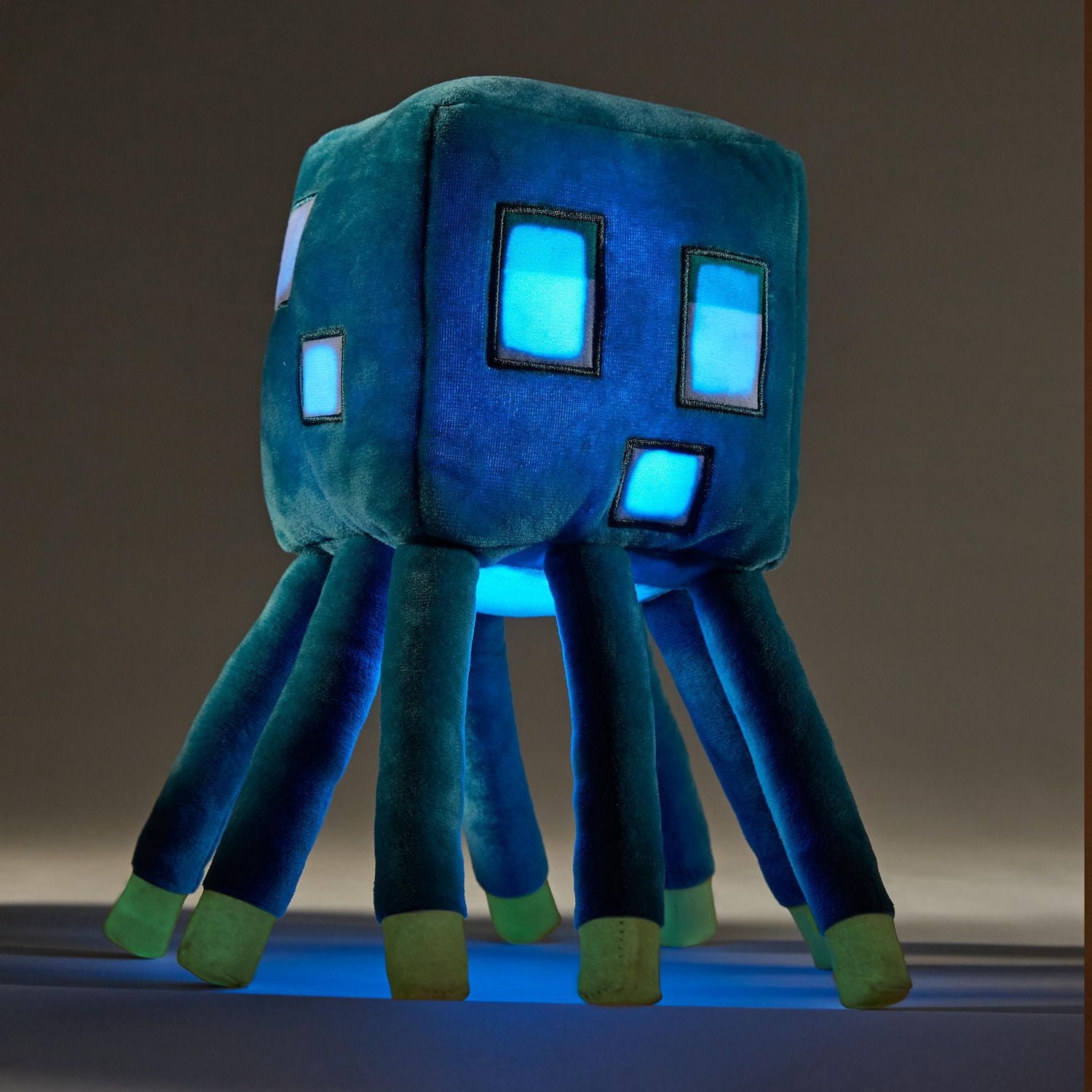 Minecraft Glow Squid Plush Figure with Lights & Sounds, Glows in the Dark