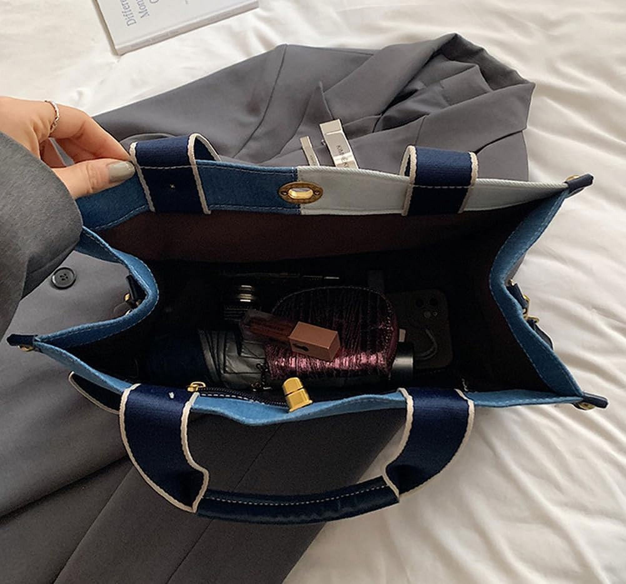 Denim Tote Bag Women Large Shoulder Bag Vintage Satchels Bag Cute Hobo Bags Casual Work Travel College Tote Handbag 2024